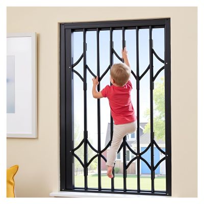 Foldable Security Grille for Window Protection and Break-In Prevention