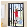 Foldable Security Grille for Window Protection and Break-In Prevention view 1