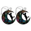 LALAFINA 2-Pc. Colorful Acrylic Cat Hanging Ornaments view 1