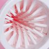 Removable Rotating Dog Paw Cleaner Cup with Double-Row Brushes, Pink view 2