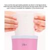 Removable Rotating Dog Paw Cleaner Cup with Double-Row Brushes, Pink view 3