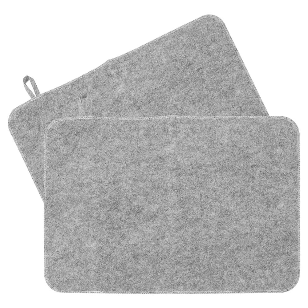 GATHINESS 2-Pack Thick Felt Sauna Mats, Heat-Resistant Insulating Cushions