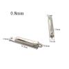 10-Piece Eyeglass Spring Hinge Replacement Set with Case, 0.8 mm view 2