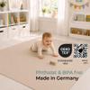 SanoSoft XXL Baby Crawling Mat, Made in Germany, OEKO-TEX Standard 100, 240 x 540 cm, Sand/Beige view 4