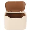 Goshyda Compact Cat Litter Waste Bin with Press-Top Lid, Odor-Reducing, 7.09 x 4.92 x 5.12 in view 2
