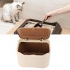 Riuulity Cat Litter Waste Bin, Odor-Resistant, Compact, Durable PP, 7.09 x 4.92 x 5.12 Inches view 3
