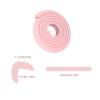 2 m Soft Foam Table Corner Safety Bumper Strip, Self-Adhesive Edge Protector, White view 4