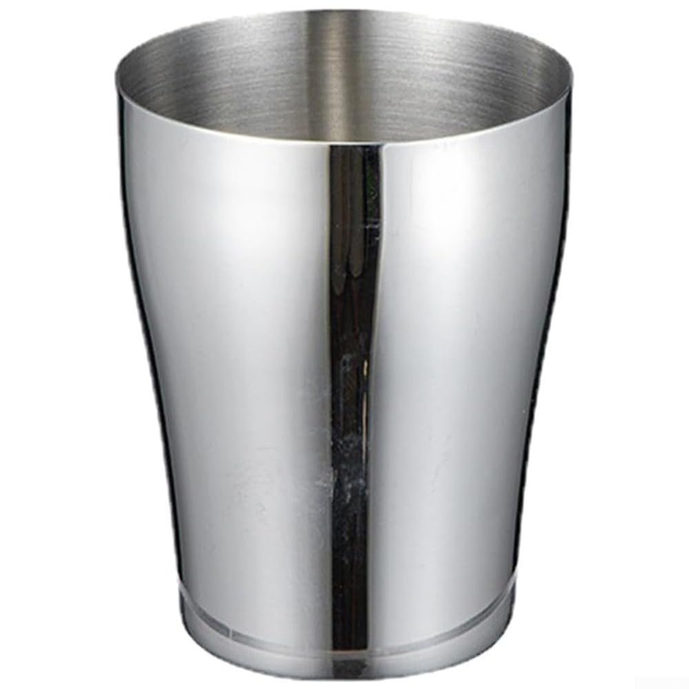 Stainless Steel Toothbrush Cup, Reusable Mouthwash Holder with Stable Base, Silver, 10 x 10 x 8 cm, 500 ml
