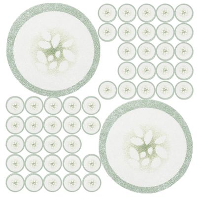 200 Fabric Eye Pads with Cucumber Pattern for Christmas Parties