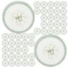 200 Fabric Eye Pads with Cucumber Pattern for Christmas Parties view 1