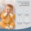 Mababu Baby Sleeping Bag with Feet, 0.5 TOG, 100% GOTS Organic Cotton, Removable Sleeves, Fold-Over Cuffs, Caramel, 68/74 view 4