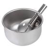 Round Stainless Steel Automatic Drinking Bowl for Piglets and Farm Pigs, 21 cm view 3