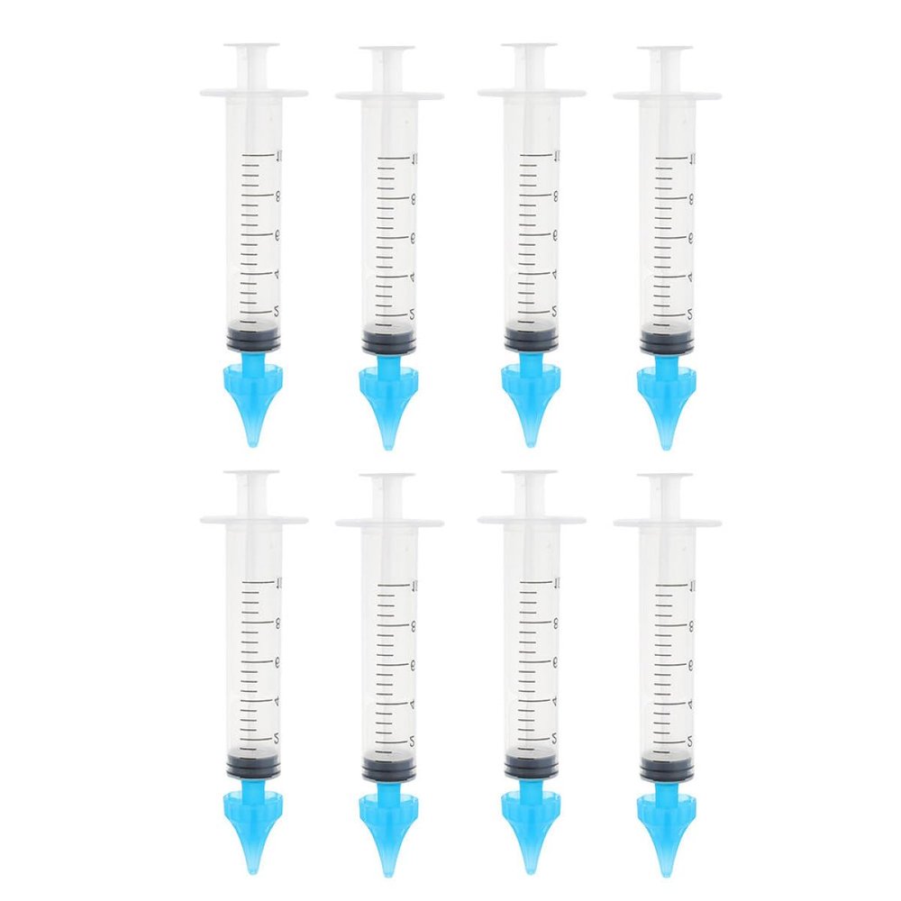AMUSLESUR 4-Pack 10 mL Plastic Ear Syringes for Ear Cleaning and Wax Removal
