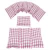 3-Piece Wheat Heat Pad Set, XXL Neck Pad, Pink Plaid view 1