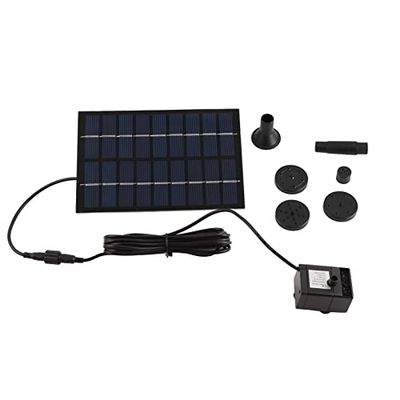 Fafeicy Solar Water Pump, PET, 165 L/h, for Fountains and Aquariums