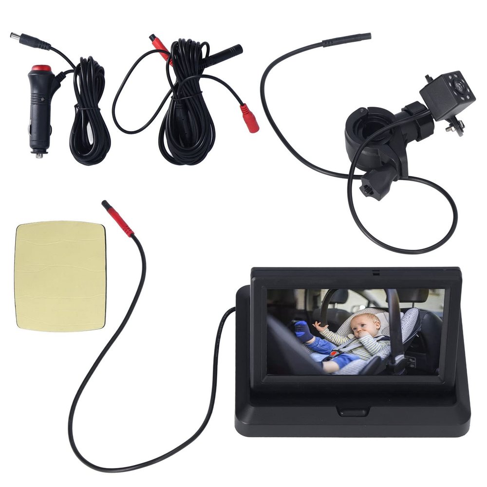 HEEPDD Baby Car Camera with Night Vision, 5.0-Inch Rear-Seat Safety Camera