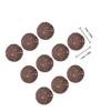 GLEAVI 10 Polished Brown Round Coconut Shell Wood Discs for Aquarium Decor and DIY Model Making view 2