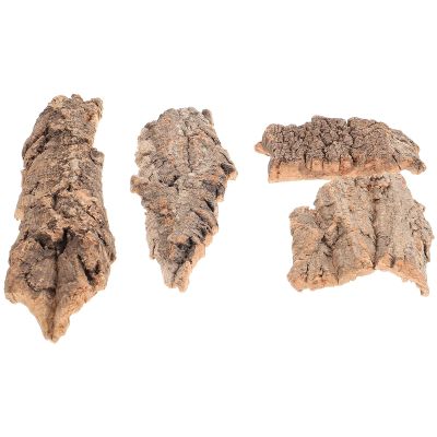 Happyyami 4-Piece Natural Wood Bark Decor for Terrariums