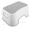 TOPPERFUN White Toilet Step Stool Made of Sturdy PP with Non-Slip Feet and Elegant Design for Bathrooms and Accessible Living view 2