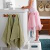 TOPPERFUN White Toilet Step Stool Made of Sturdy PP with Non-Slip Feet and Elegant Design for Bathrooms and Accessible Living view 4