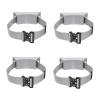 Wall-Mounted Gas Cylinder Holder for Propane and Oxygen Tanks, 10/8/6/4/2-Pack with Adjustable 40-Inch Strap (Gray, 4-Pack) view 1