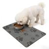 Non-Slip Water-Resistant Dog Bowl Mat view 1