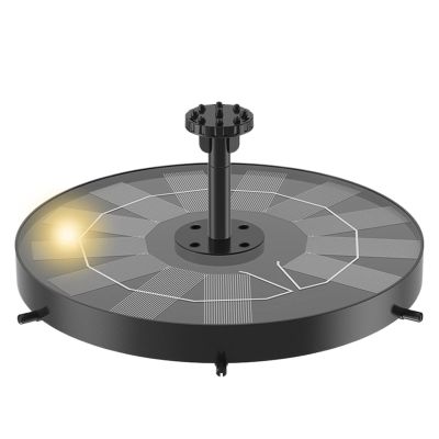 Jubepk Solar Bird Bath with Cleaning Pump