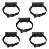 Heavy-Duty Oxygen Cylinder Holder, Wall-Mounted, Adjustable Strap (Black, 5 pcs) view 1