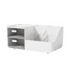 Pwshymi Makeup Organizer with 2 Drawers, Multifunctional Cosmetic Storage for Vanity, Large Capacity, Dust Protection, Multi-Tier Design view 1