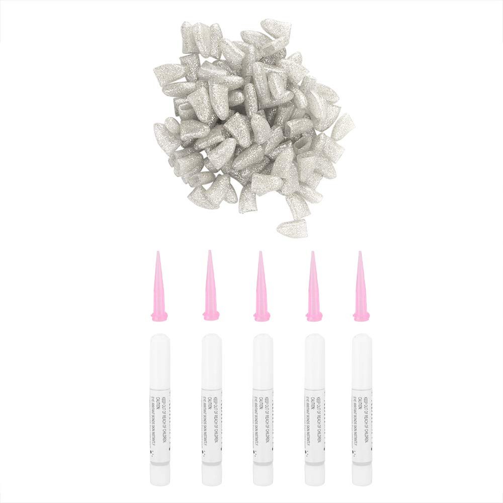 100 PVC Dog Nail Caps, Soft Scratch-Resistant, 4 Sizes, 2 Colors (M)