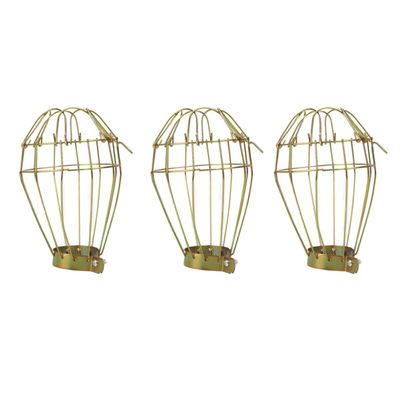 LALAFINA 3-Piece Iron Heat Lamp Safety Guards for Reptile Enclosures
