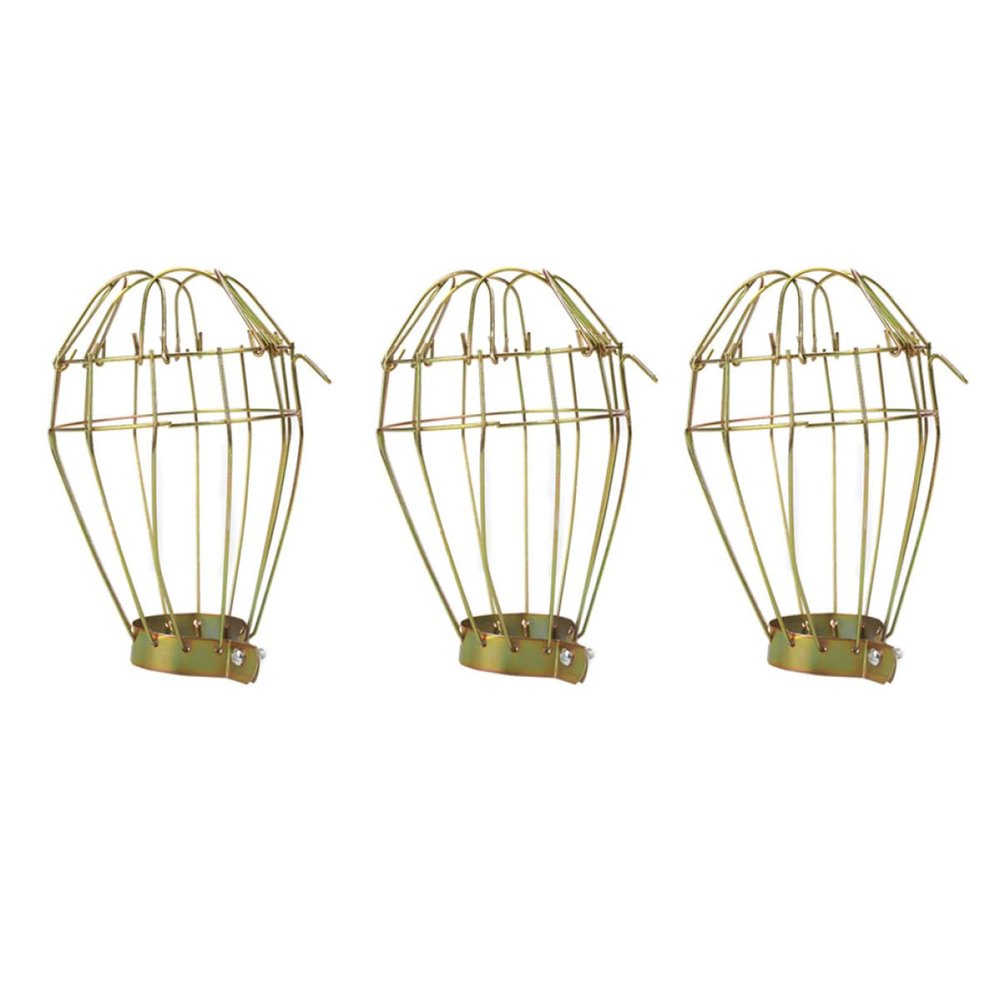 LALAFINA 3-Piece Iron Heat Lamp Safety Guards for Reptile Enclosures
