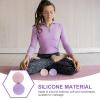 2-Piece Silicone Fascia Ball Set for Yoga Massage, 49 mm view 3