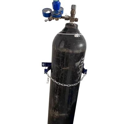 Wall-Mounted Oxygen Tank Holder with Safety Chain, 35 cm (13 3/4 in.)