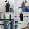 Wall-Mounted Oxygen Tank Holder with Safety Chain, 35 cm (13 3/4 in.) view 2