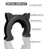 Black ABS Cat Door with Brush Design for Indoor Use view 3