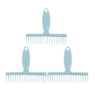 SOLUSTRE 3-Piece PP Broom Cleaning Comb Set with Long Handles