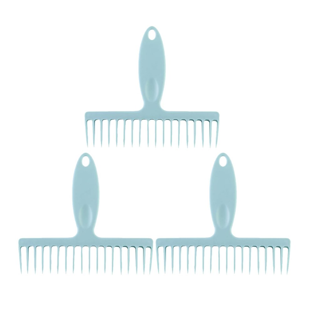 SOLUSTRE 3-Piece PP Broom Cleaning Comb Set with Long Handles