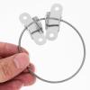 Stainless Steel Furniture Wall Anchors for Child Safety, 3-Pack, Silver view 4