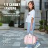 Gyios Dog Carrier Backpack and Pet Handbag, Pink, M view 2