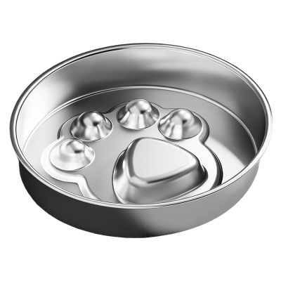 gifyym Slow Feeder Bowl, Stainless Steel Dog Food Dish