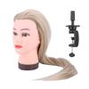 Sorandy Hairdressing Training Mannequin Head with Hair, Gold Yellow, 74.9 cm view 1