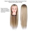 Sorandy Hairdressing Training Mannequin Head with Hair, Gold Yellow, 74.9 cm view 3