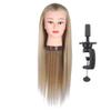 Sorandy Hairdressing Training Mannequin Head with Hair, Gold Yellow, 74.9 cm view 4