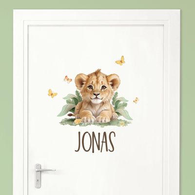 Little Deco Wall Sticker for Nursery, Lion Cub