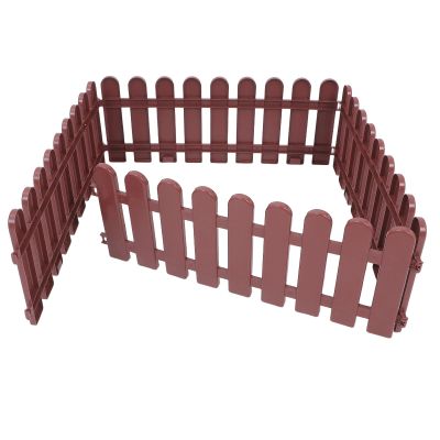 Kichvoe 4-Piece PVC Patio Fence for Pets and Reptiles, DIY Design, Spacious Outdoor Enclosure for Gardens and Yards