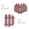 Kichvoe 4-Piece PVC Patio Fence for Pets and Reptiles, DIY Design, Spacious Outdoor Enclosure for Gardens and Yards view 3
