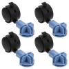 Kisangel 4-Piece ABS and Iron Casters for Cat Cages, with Safe Design for Easy Mobility view 1