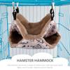 STOBAZA Double-Layer Small Pet Hammock, Breathable and Comfortable, Rabbit Plush and Polyester Taffeta view 4