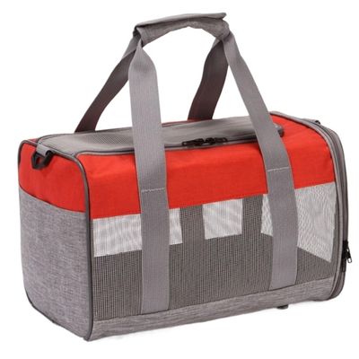 BOGAZY Summer Pet Backpack, Cat and Dog Carrier, Soft Puppy Carrier for Cats, Travel and Outdoor Use (Red)